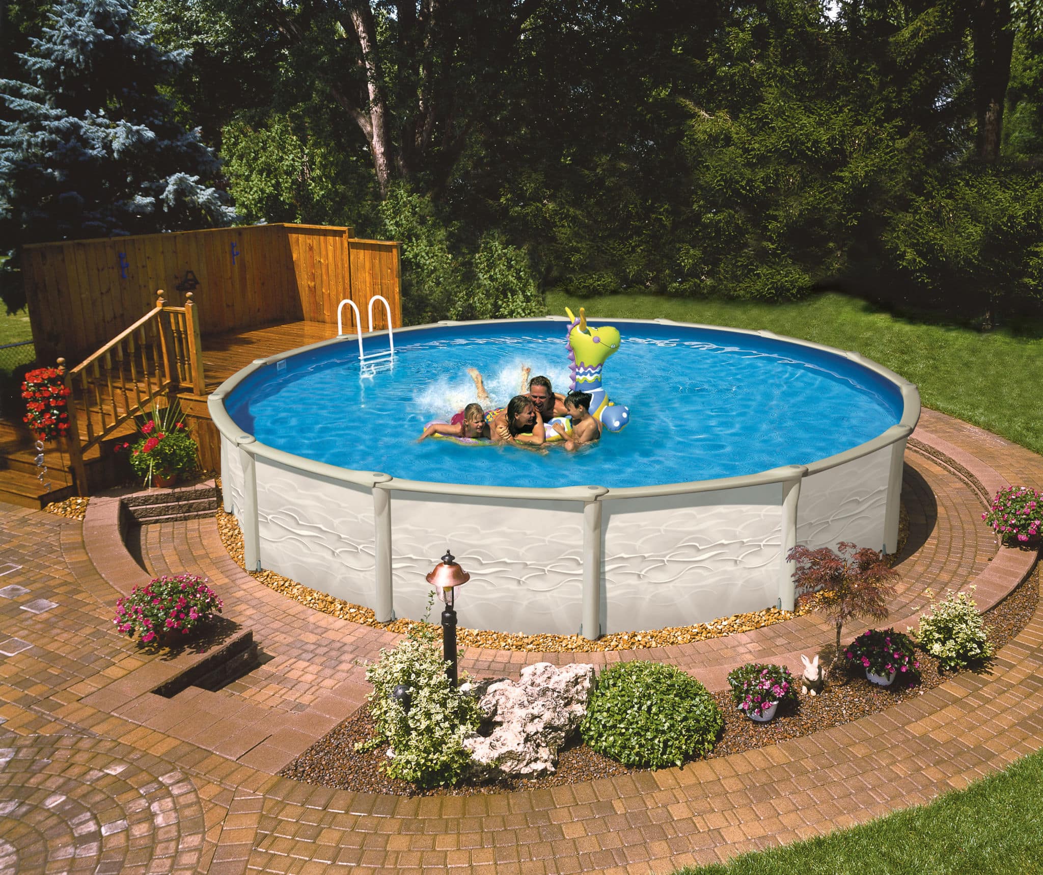New The Circular Base Of An Above Ground Swimming Pool for Small Space