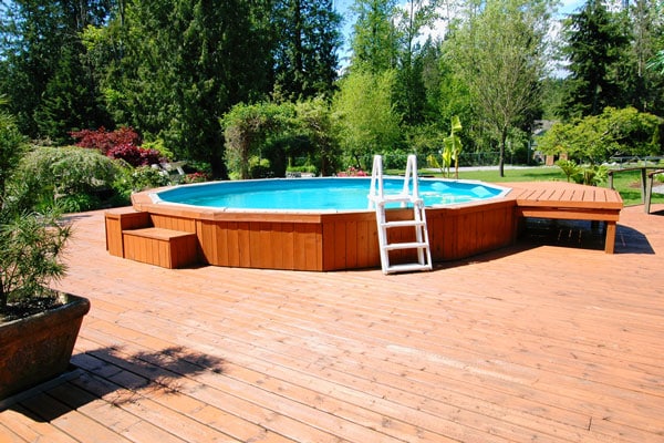 above ground pool